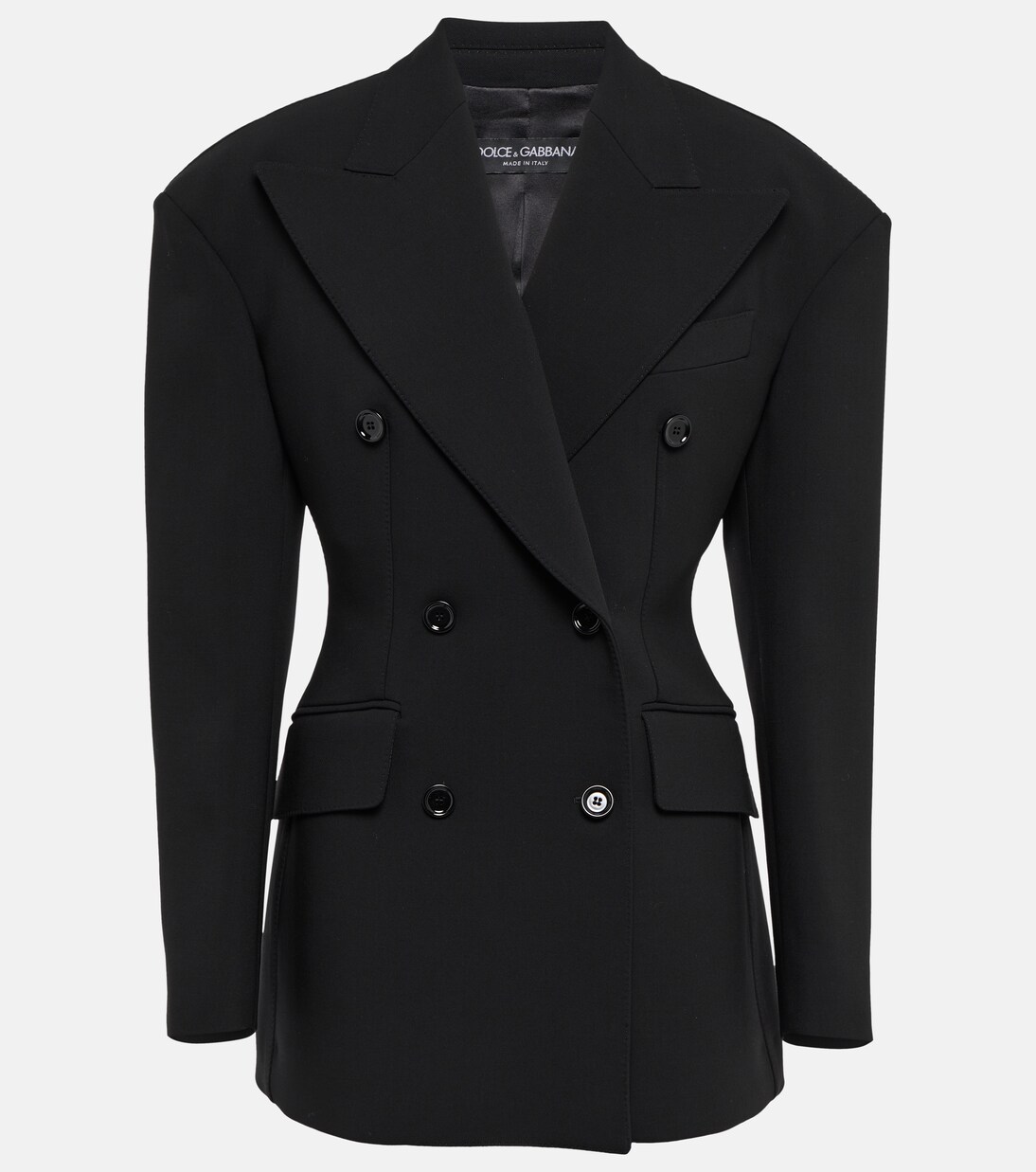 Blazer en crêpe de laine mélangée | Dolce&Gabbana
