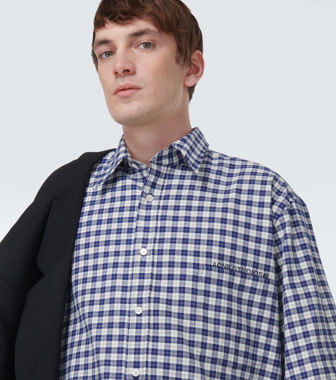 Chemise en coton à carreaux | Acne Studios