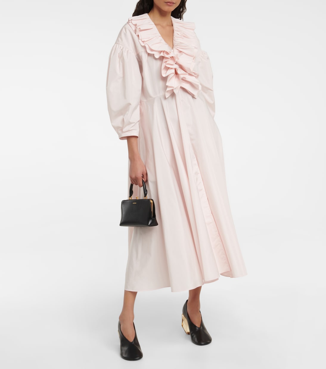Abito midi con volant | Jil Sander