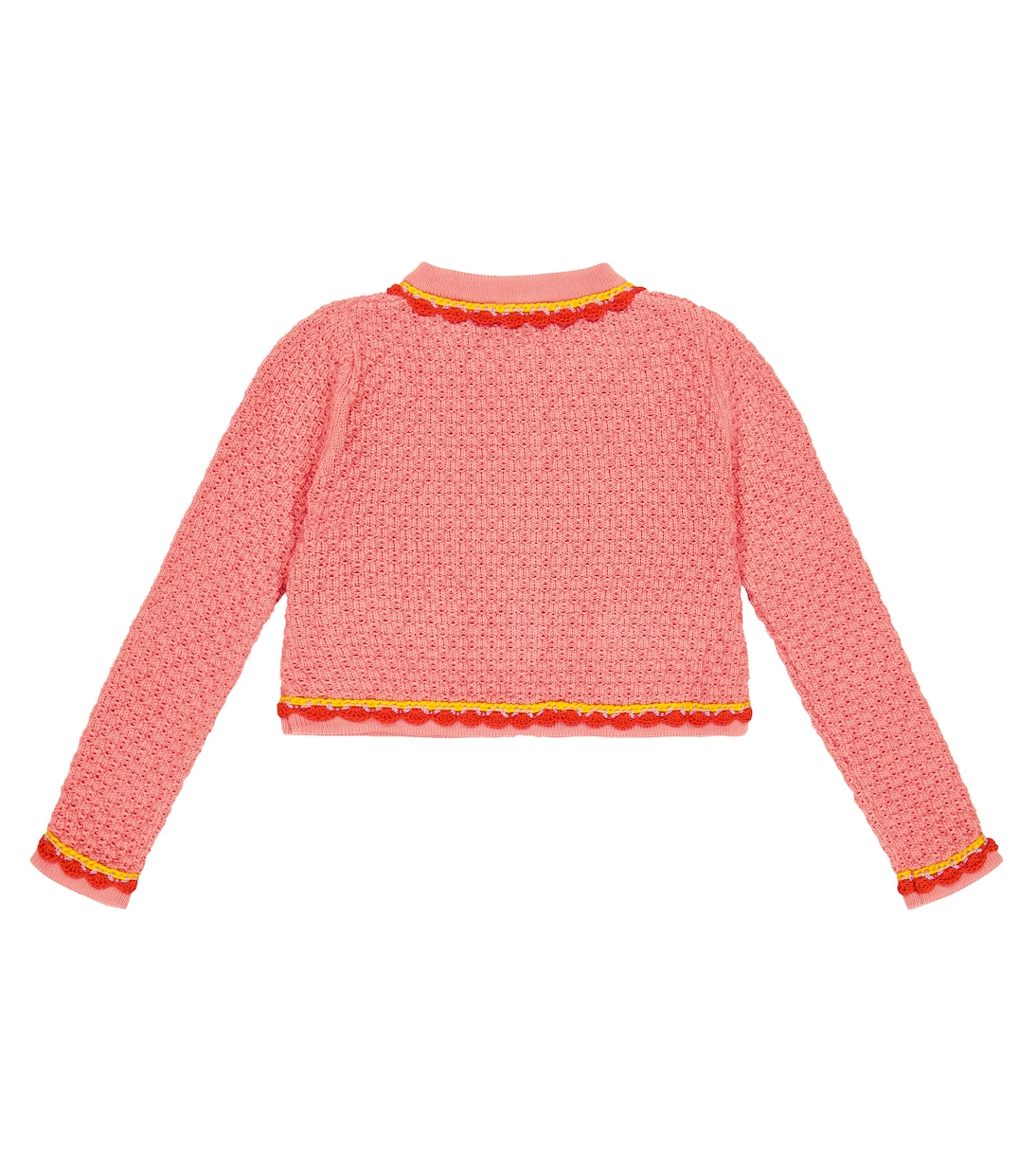 Cárdigan con ribetes de croché | Moschino Kids