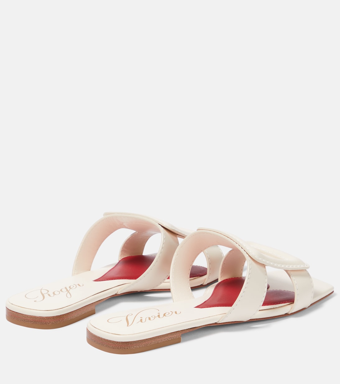 Buckle leather sandals | Roger Vivier
