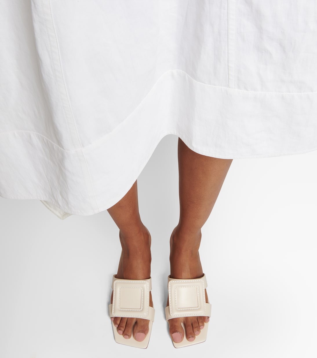 Buckle leather sandals | Roger Vivier