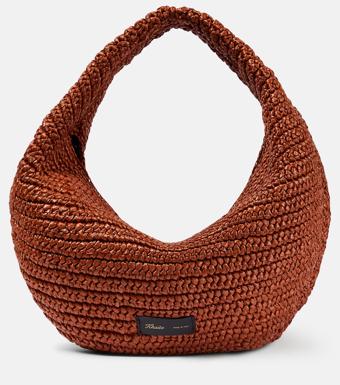 Olivia Medium raffia shoulder bag | Khaite