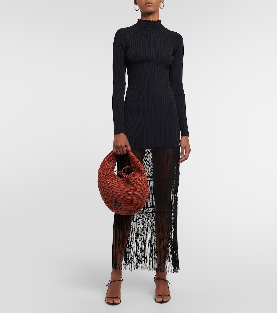 Olivia Medium raffia shoulder bag | Khaite