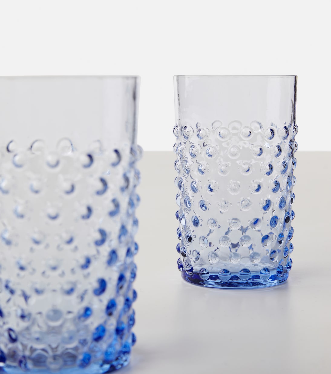 Set de 6 verres tumbler Hobnail Light Blue | Klimchi