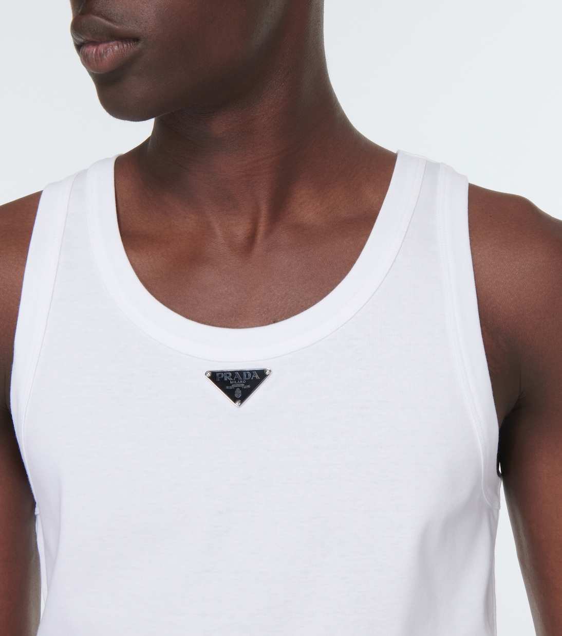 Embellished cotton vest | Prada