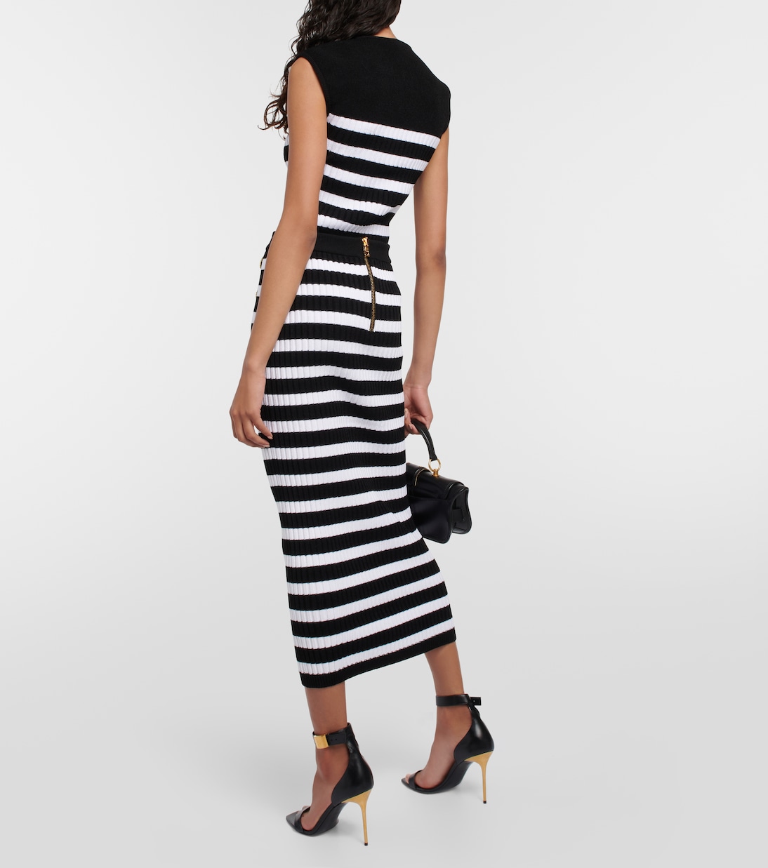 Verzierter Midirock aus Strick | Balmain