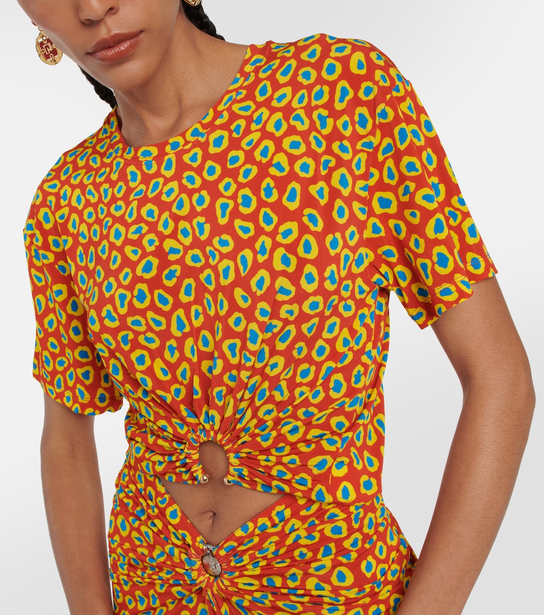 Second Skin leopard-print top | Rabanne