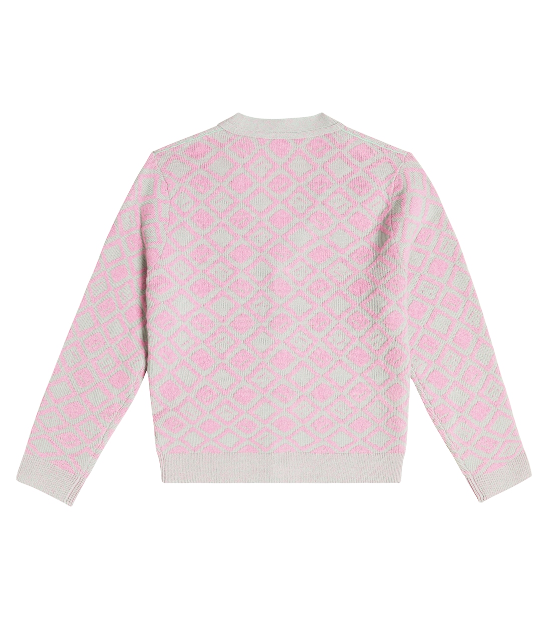 Cardigan en jacquard de laine et coton | Acne Studios Kids