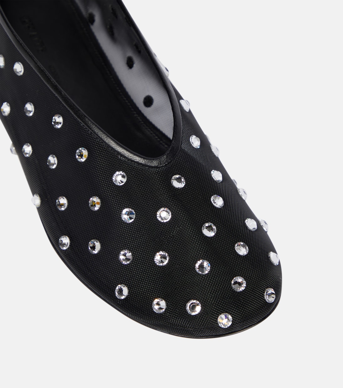 Marcy crystal-embellished ballet flats | Khaite
