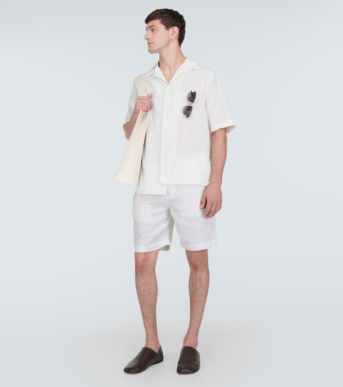 Felipe linen-blend shorts | Frescobol Carioca