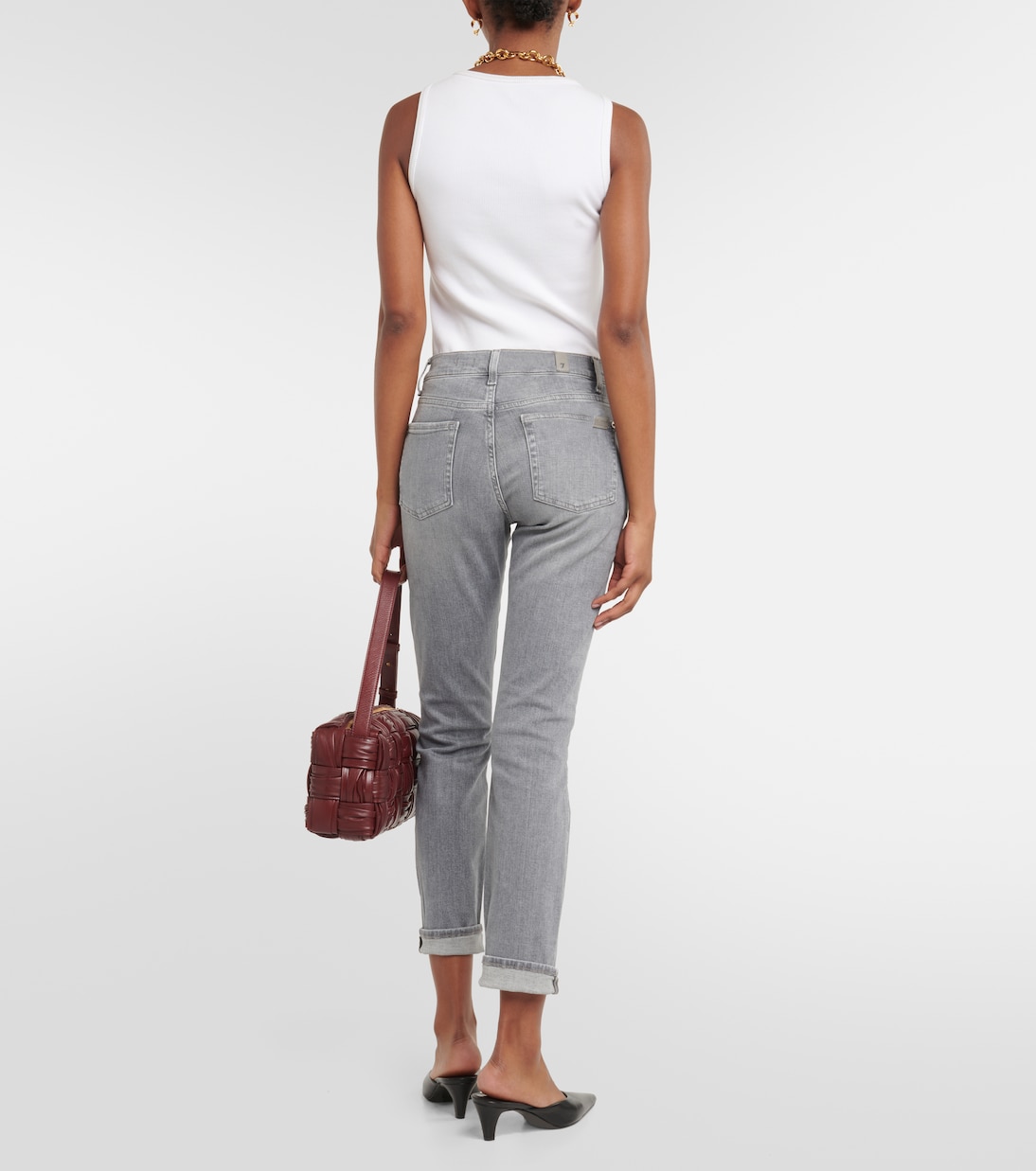Mid-rise slim jeans | 7 For All Mankind