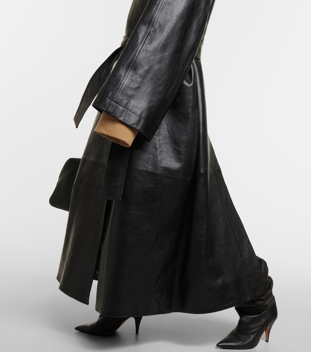 Oversize-Trenchcoat Minnie aus Leder | Khaite