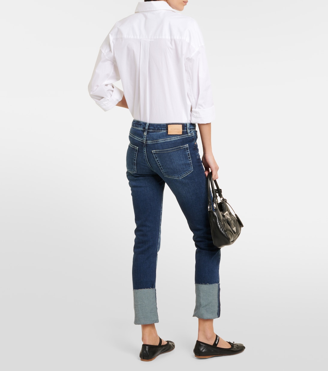 Jeans slim Girlfriend de tiro medio | AG Jeans