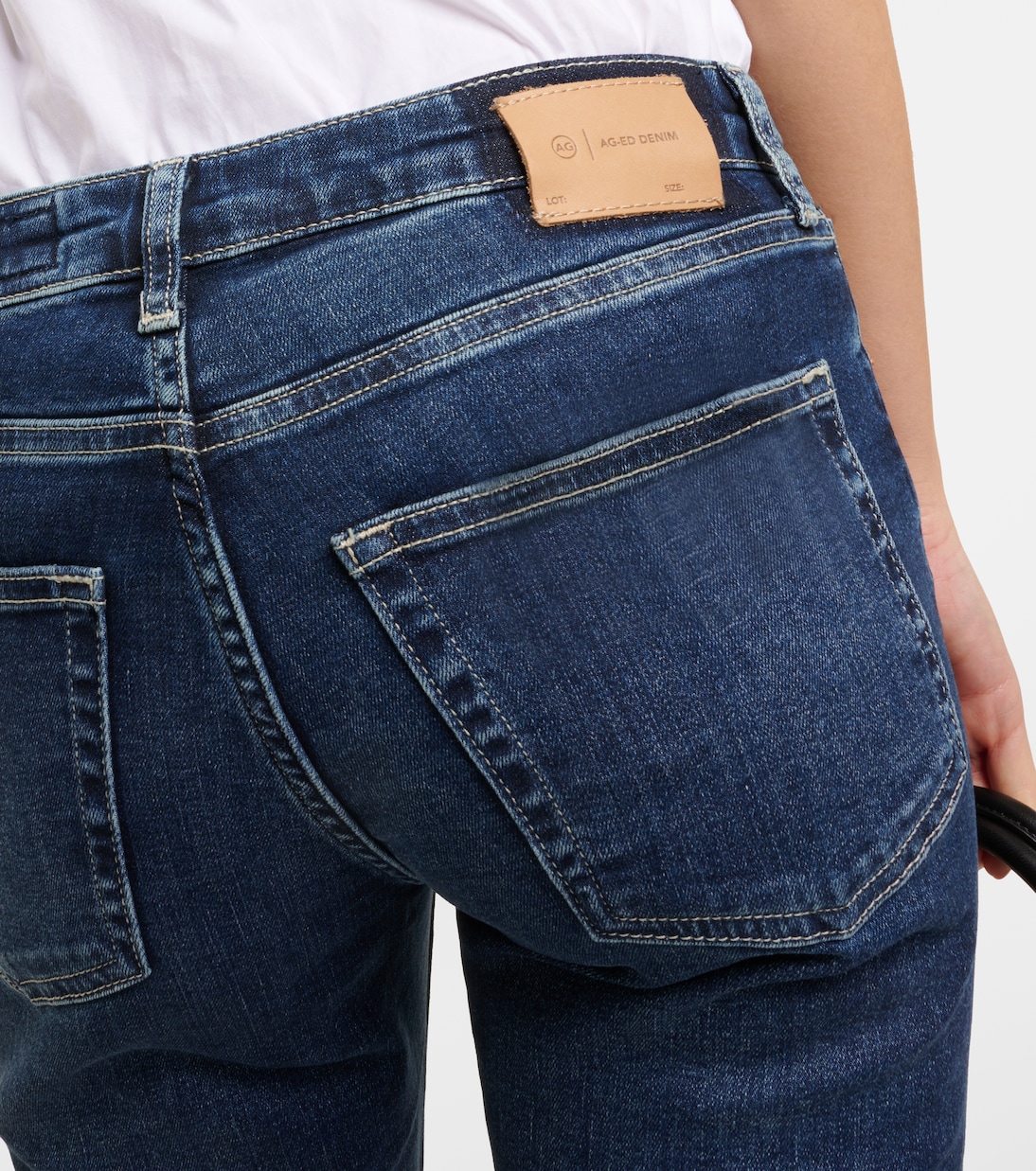 Jeans slim Girlfriend de tiro medio | AG Jeans