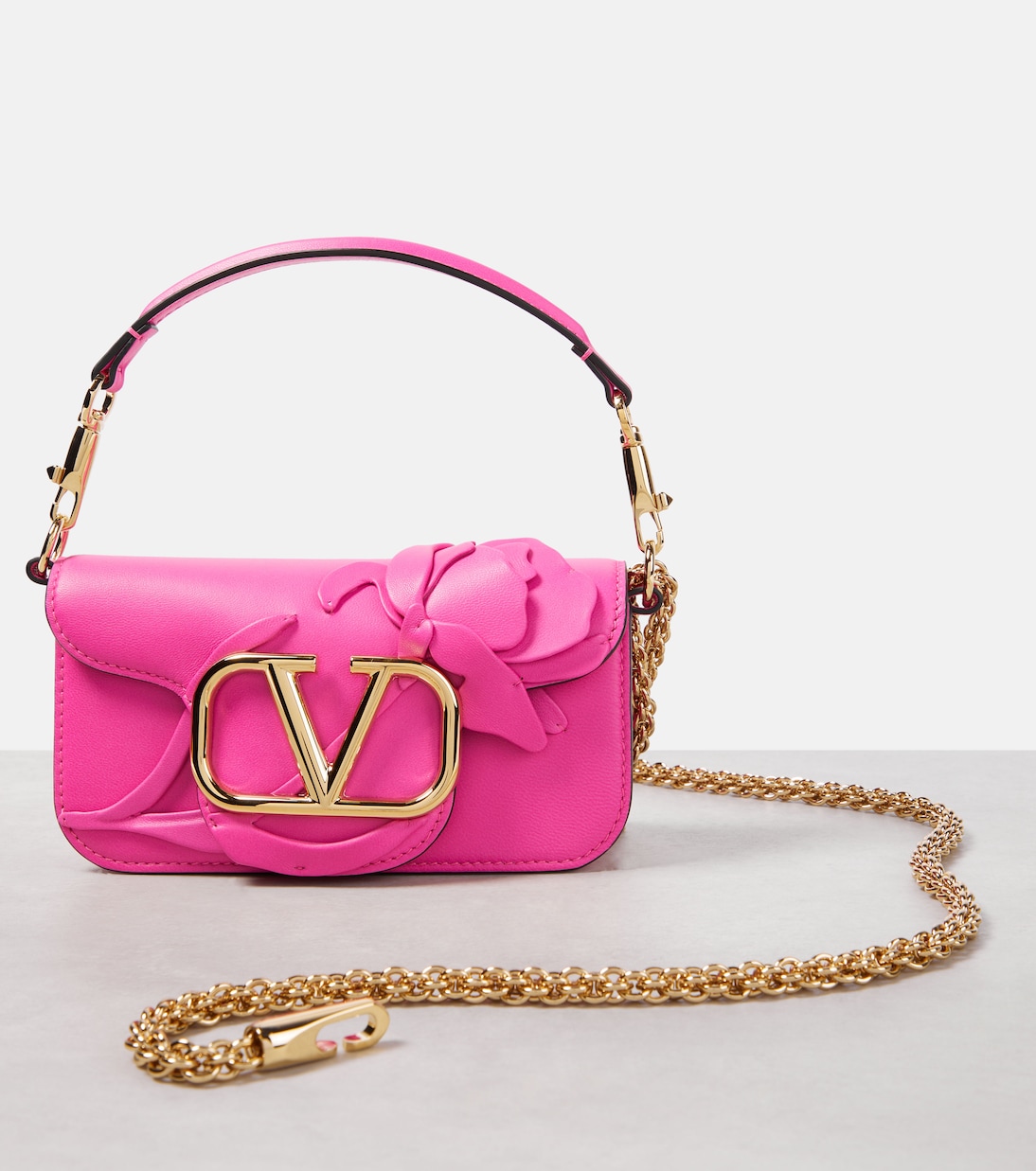 Borsa a spalla Locò Small in pelle | Valentino Garavani