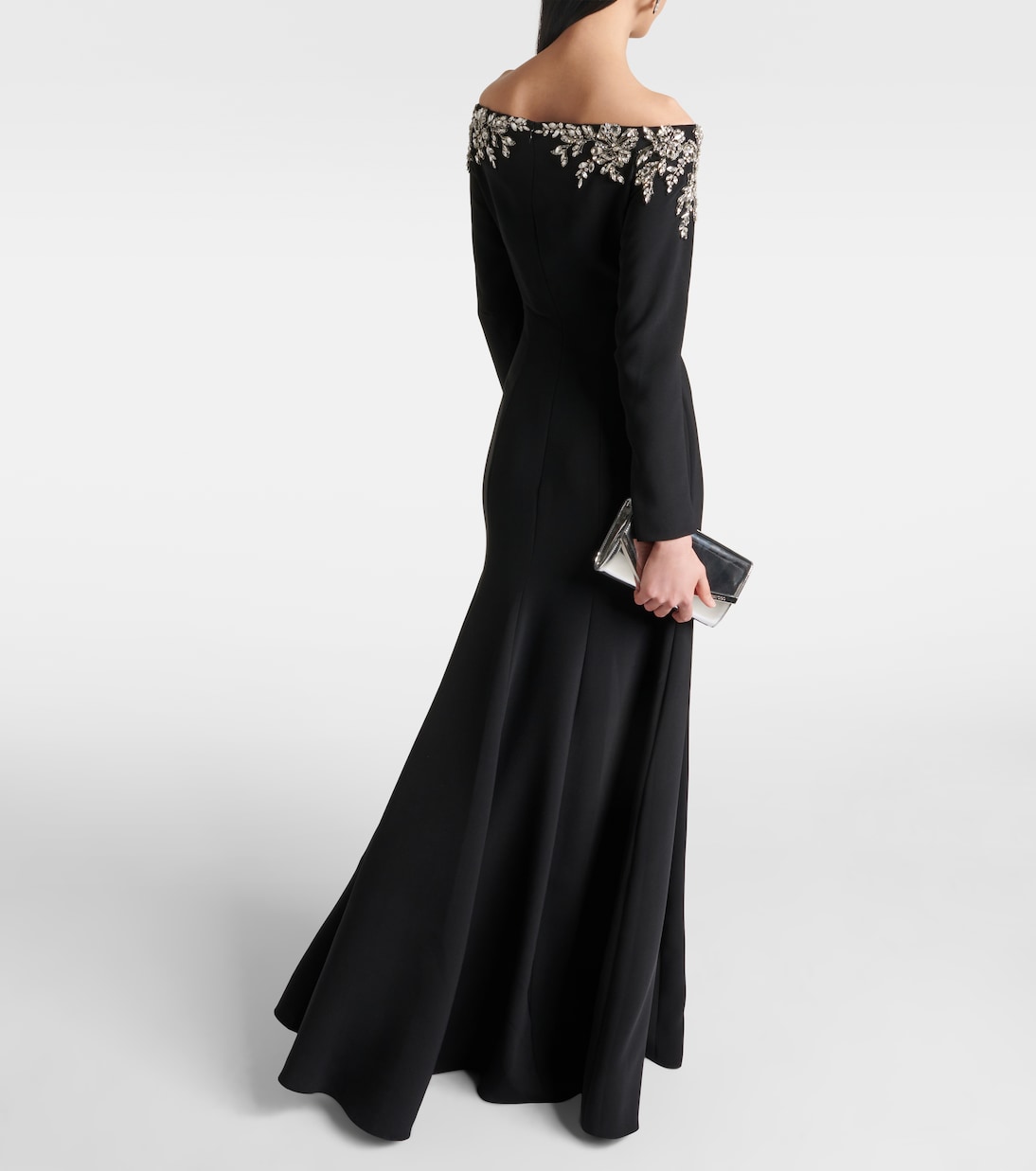 Abito lungo Rosabel con scollo bardot | Jenny Packham
