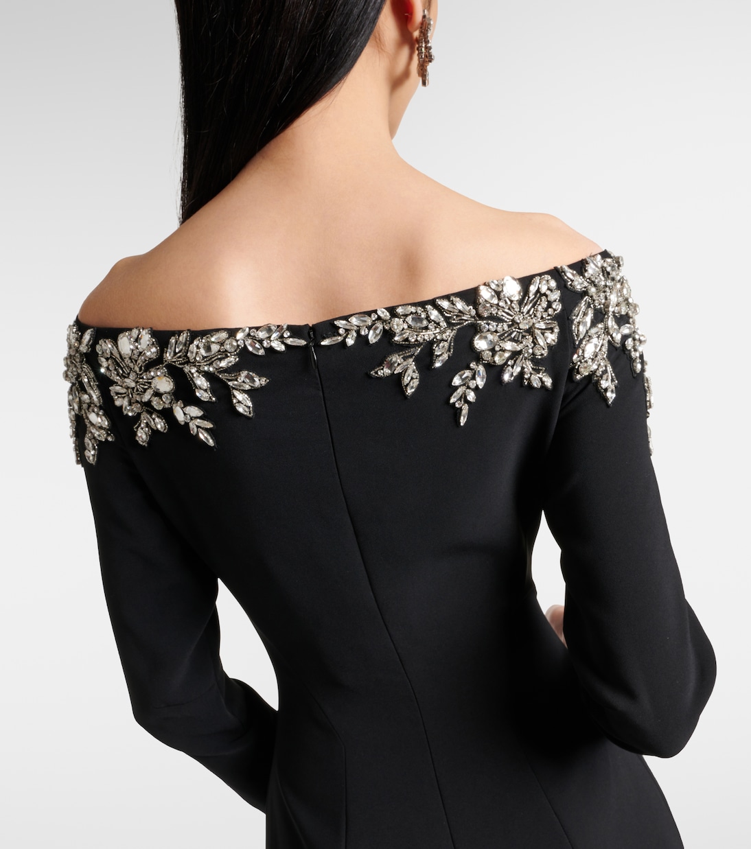 Abito lungo Rosabel con scollo bardot | Jenny Packham
