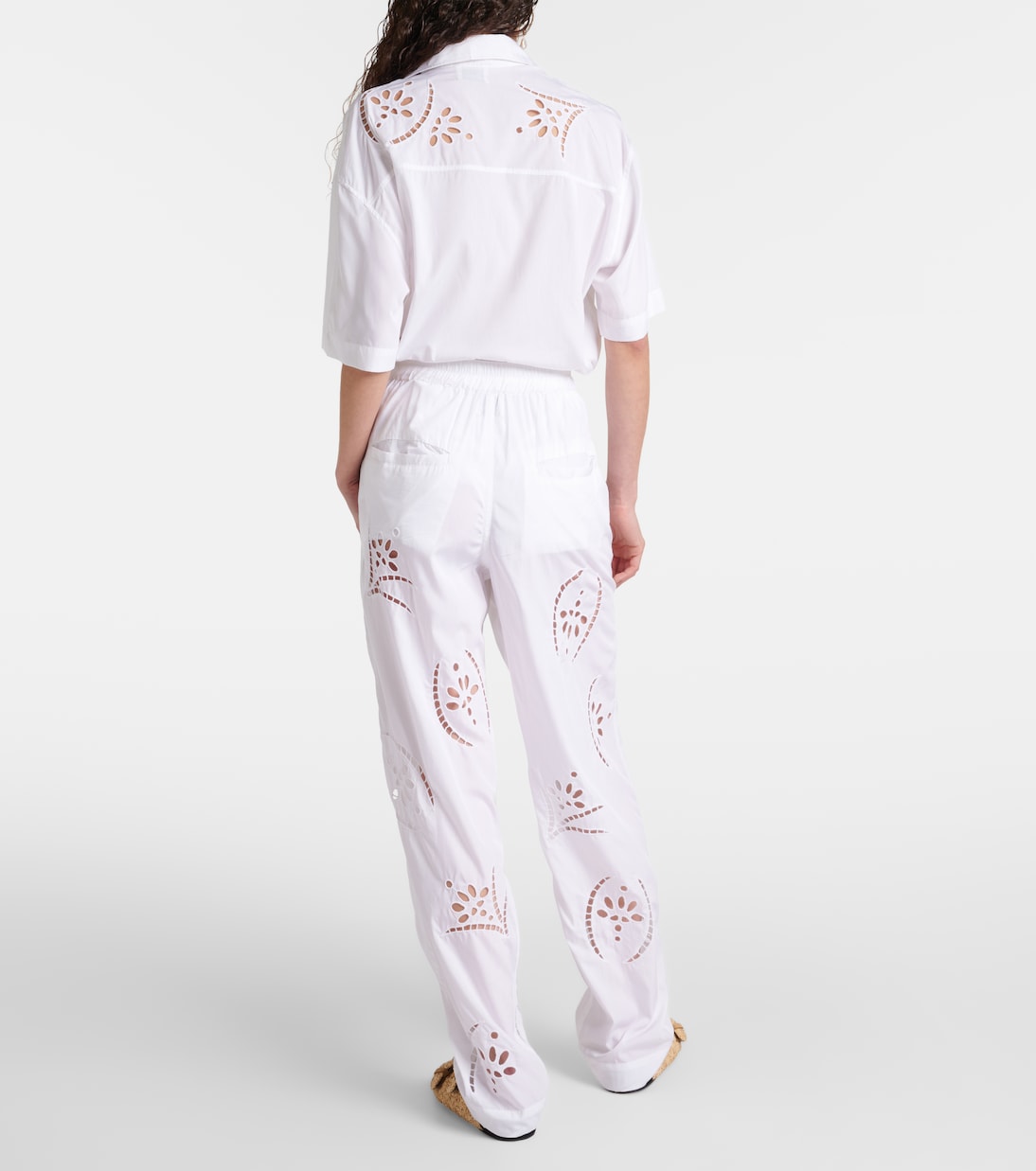 Hectorina broderie anglaise wide-leg pants | Isabel Marant