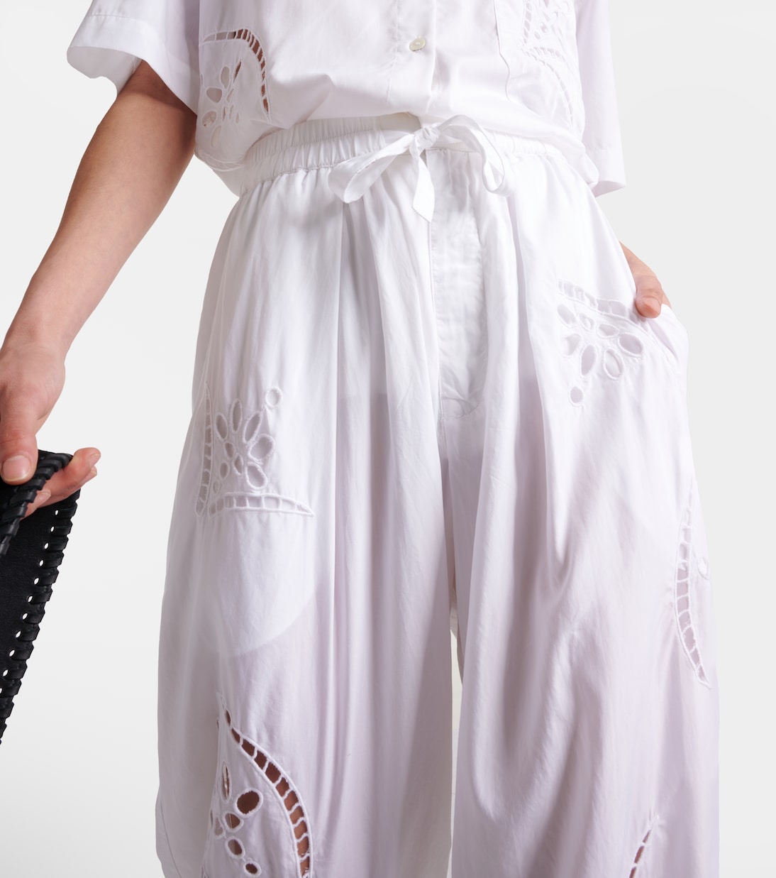 Hectorina broderie anglaise wide-leg pants | Isabel Marant