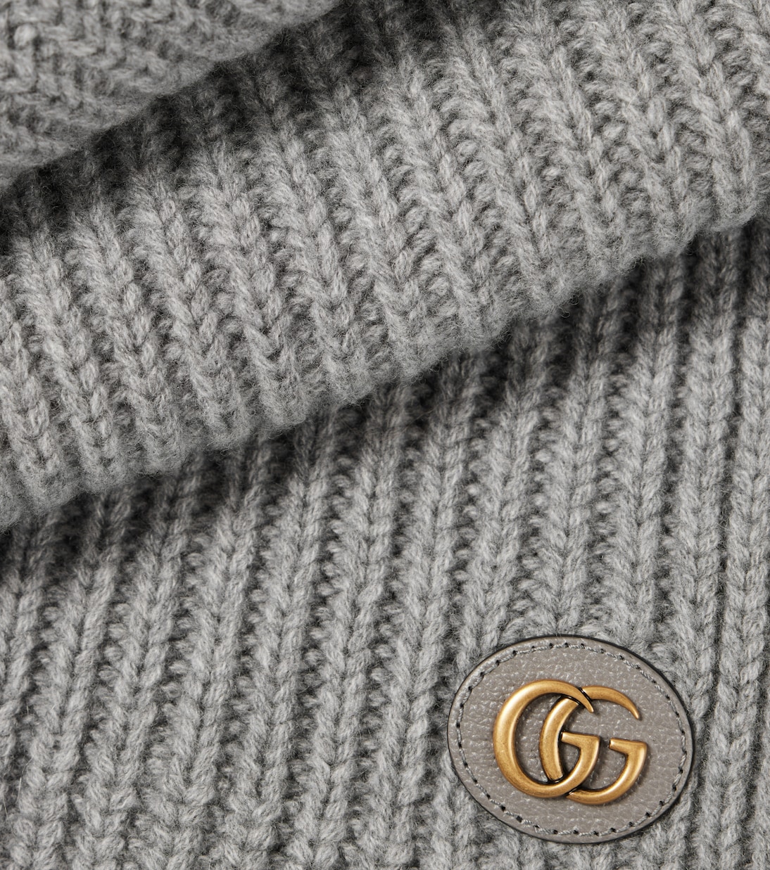 Sciarpa in lana e cashmere a coste | Gucci