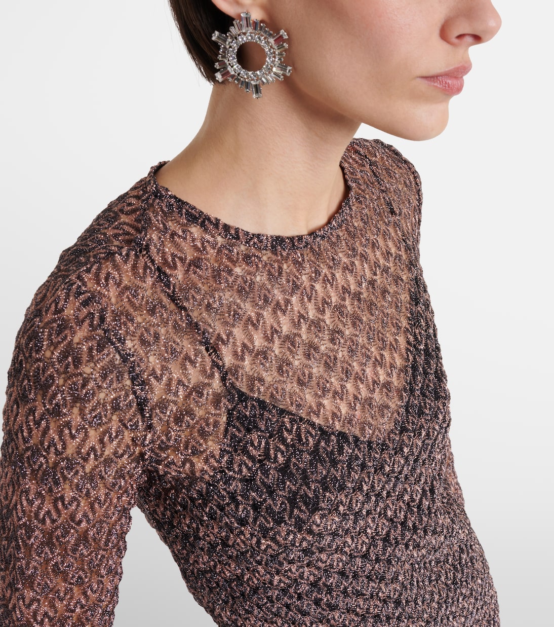Vestido corto de lamé | Missoni
