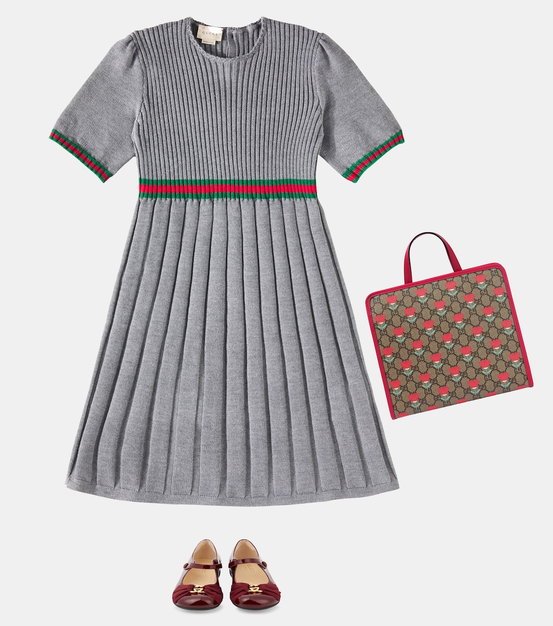 Interlocking G patent leather Mary Jane flats | Gucci Kids