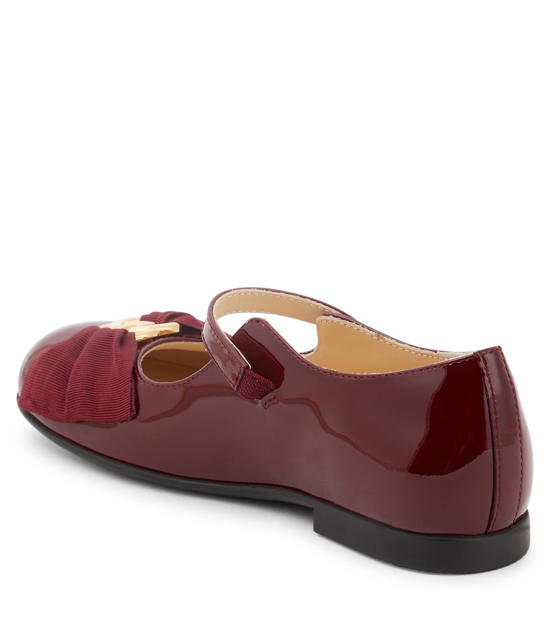 Interlocking G patent leather Mary Jane flats | Gucci Kids