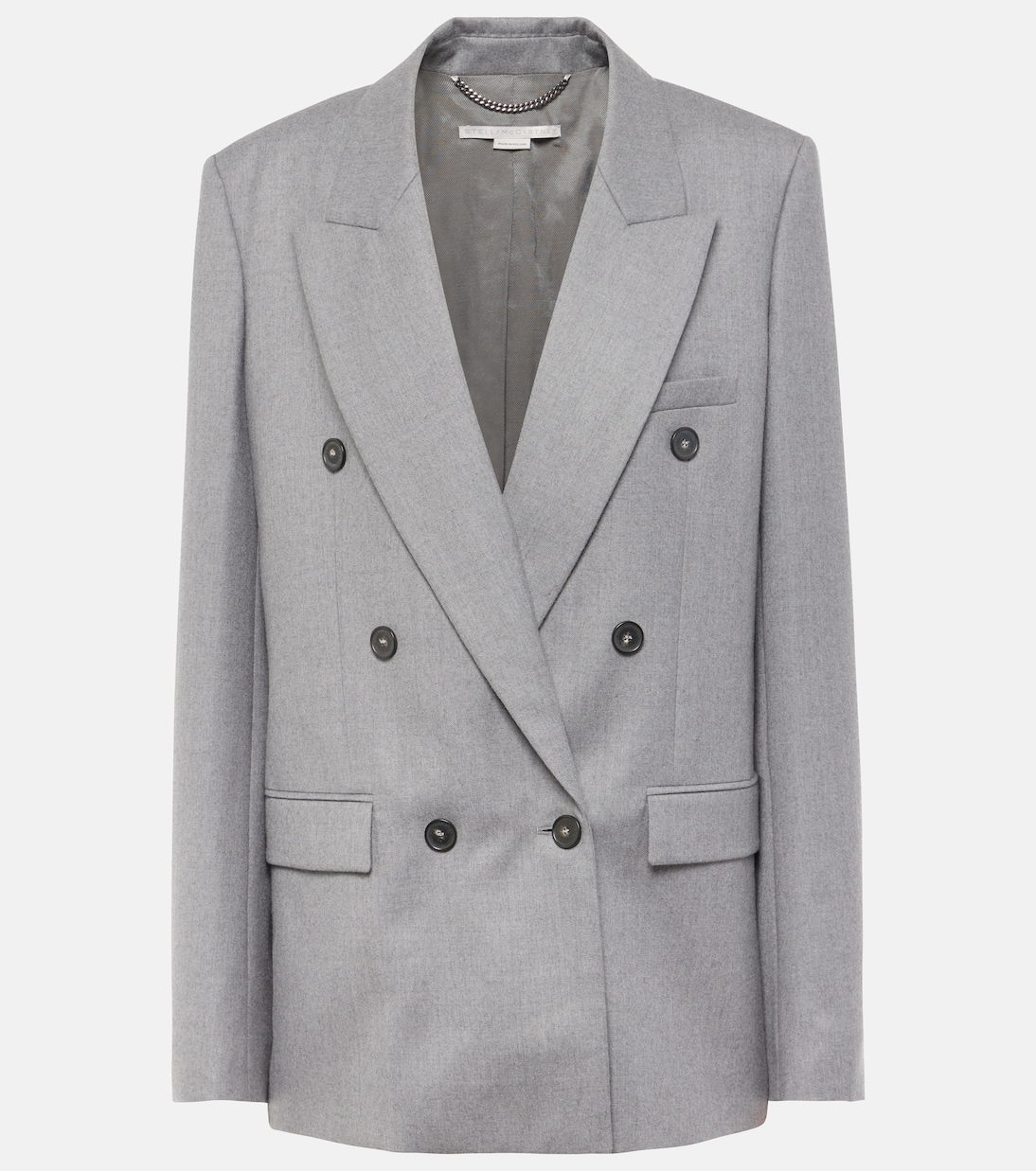 Double-breasted wool flannel blazer | Stella McCartney