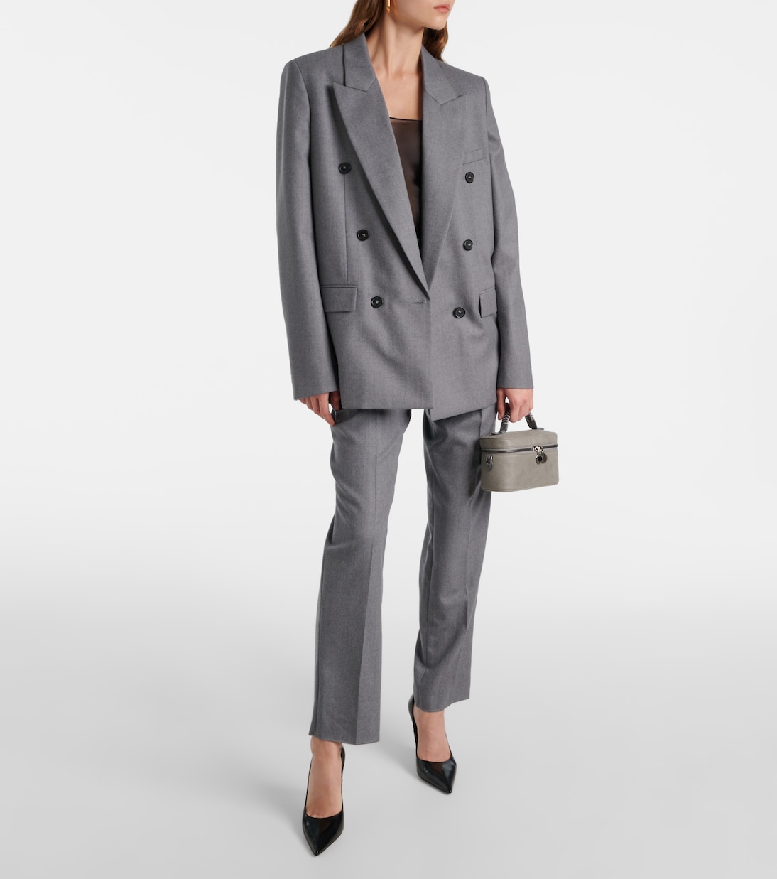 Double-breasted wool flannel blazer | Stella McCartney