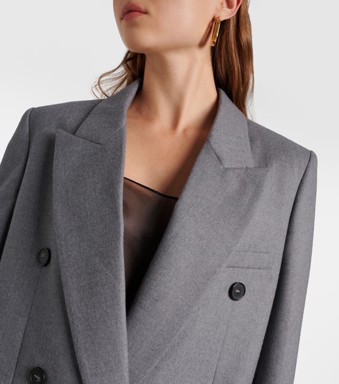 Double-breasted wool flannel blazer | Stella McCartney