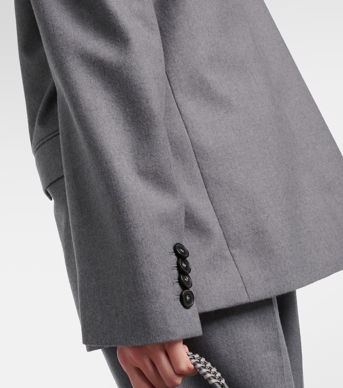 Double-breasted wool flannel blazer | Stella McCartney