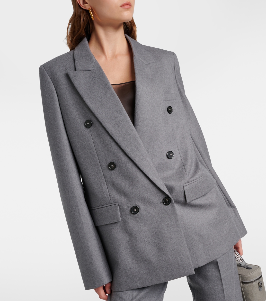 Double-breasted wool flannel blazer | Stella McCartney