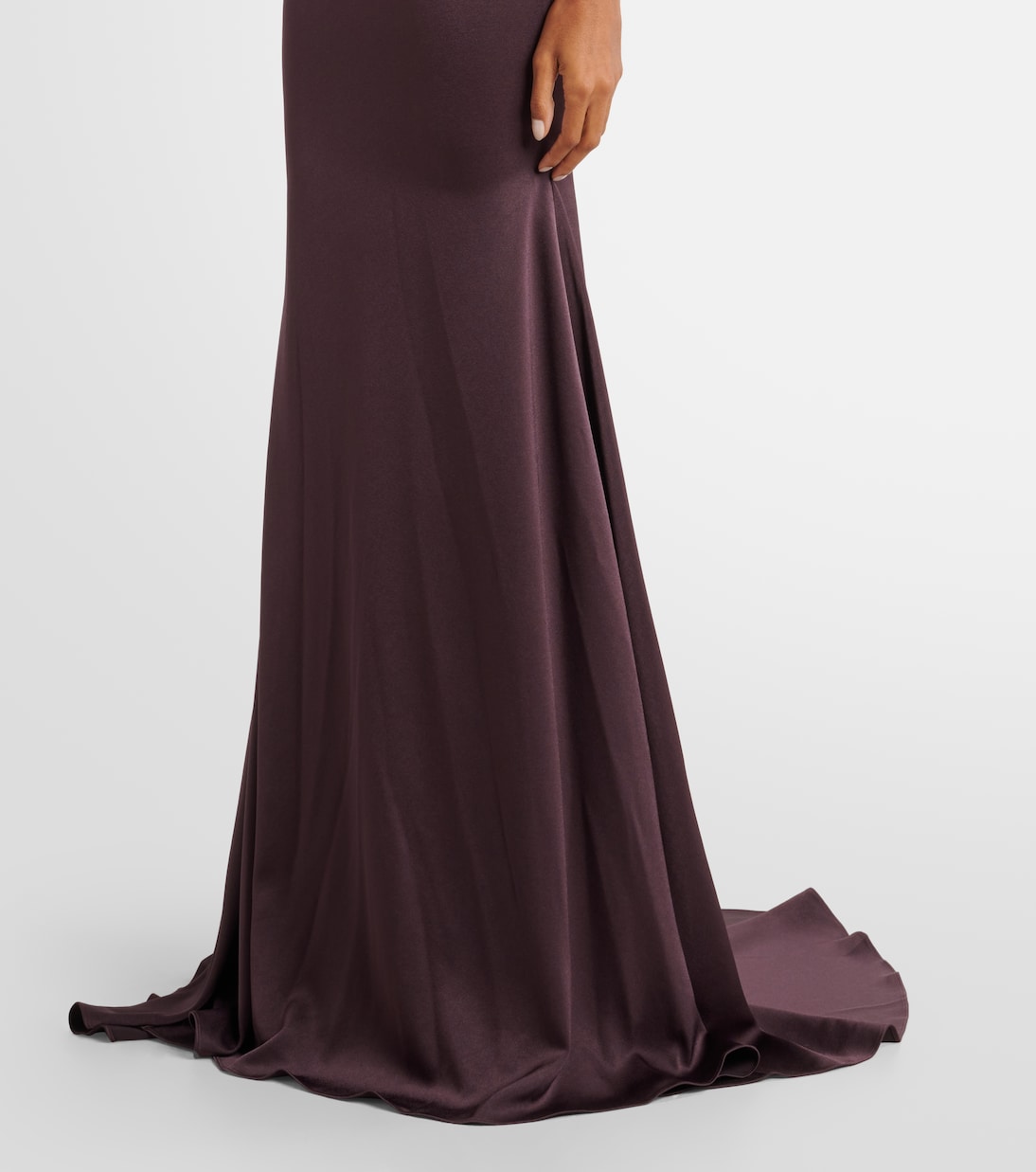 Robe longue en satin | Alex Perry