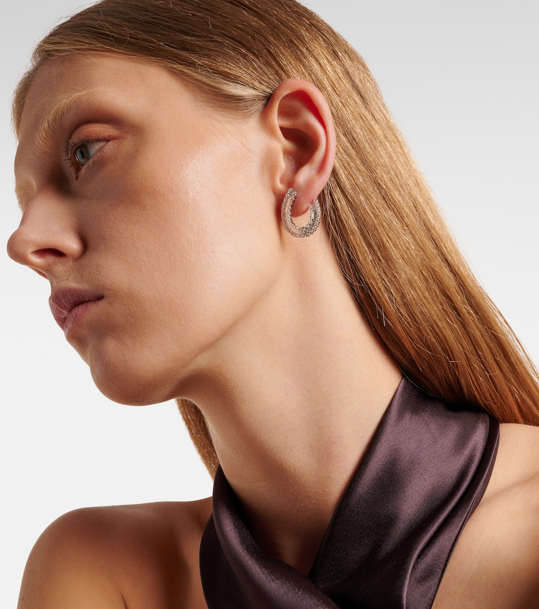 Boucles d'oreilles en or blanc 18 ct et diamants | Bucherer Fine Jewellery
