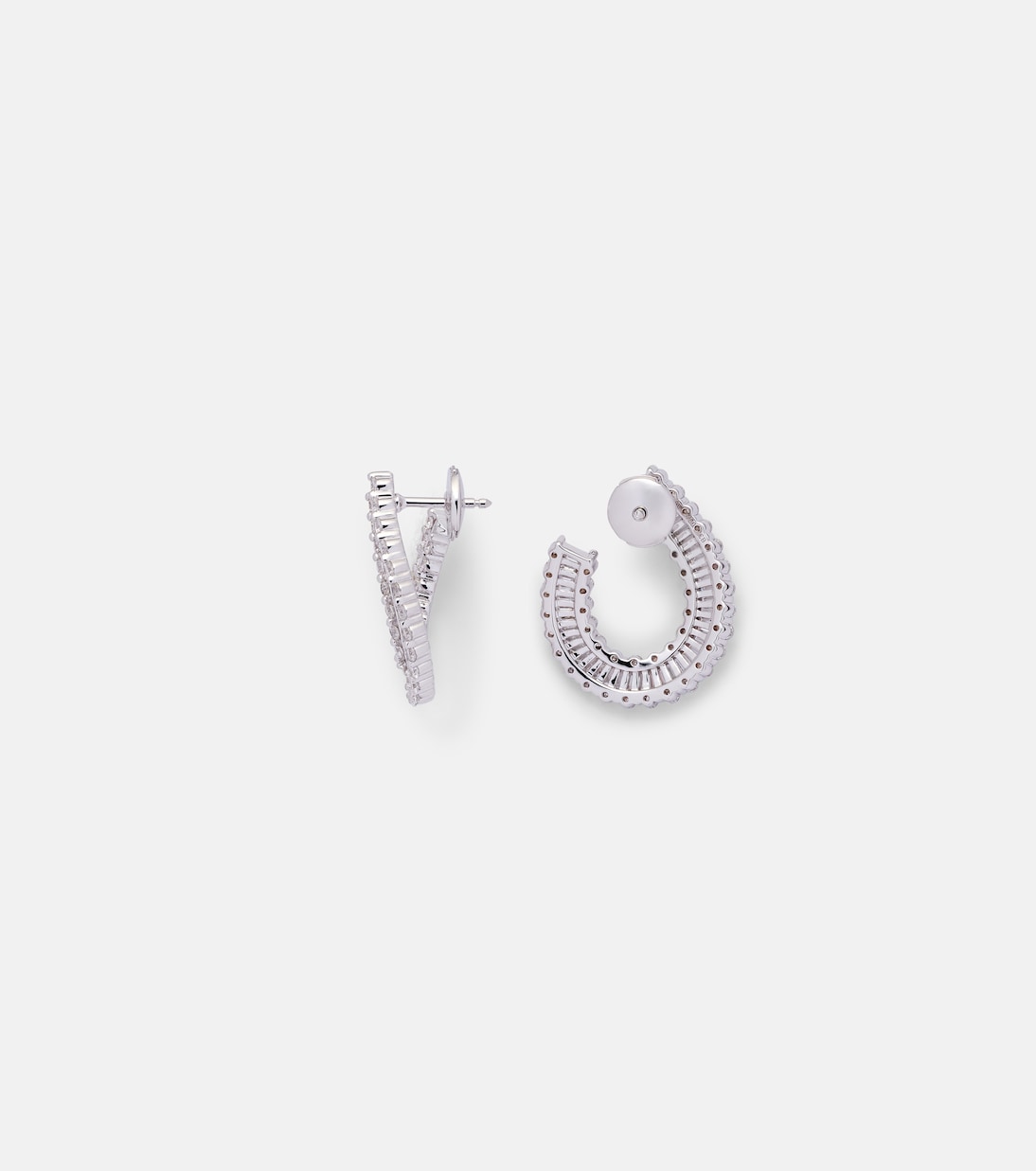 Boucles d'oreilles en or blanc 18 ct et diamants | Bucherer Fine Jewellery
