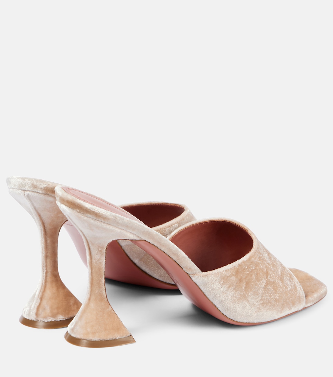 Mules Lupita 95 in velluto | Amina Muaddi