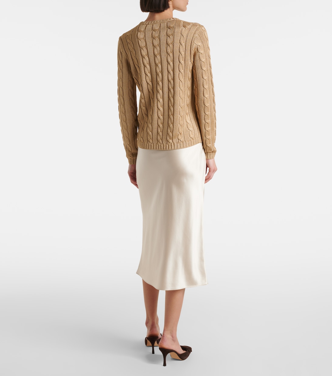 Jersey trenzado de seda | Ralph Lauren Collection
