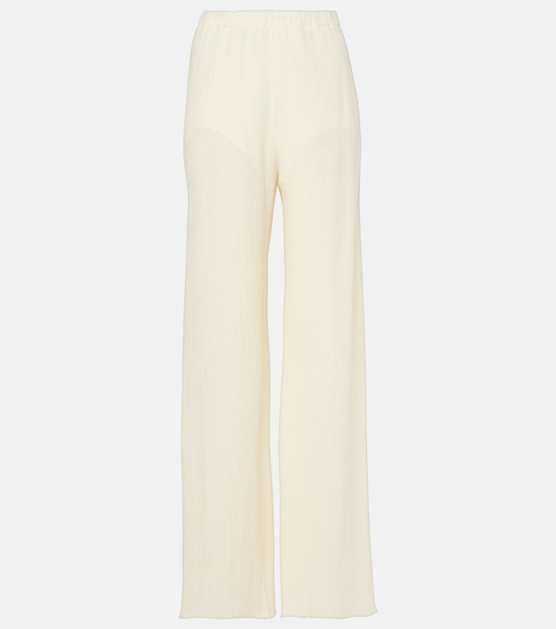 Pantaloni regular Zoagli in misto cotone e seta | Taller Marmo