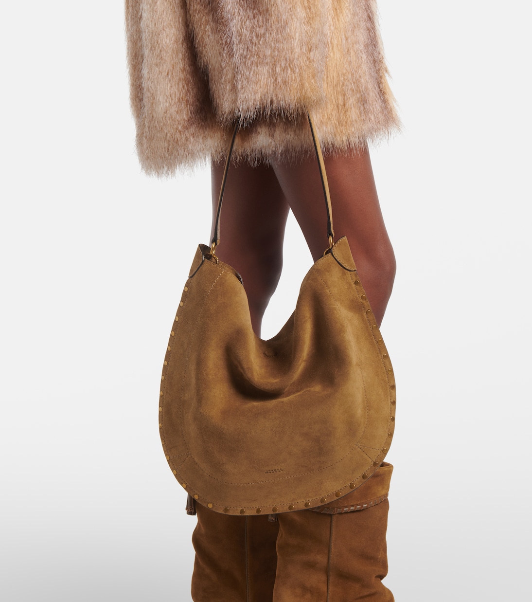 Borsa a spalla Oskan Large in suede | Isabel Marant