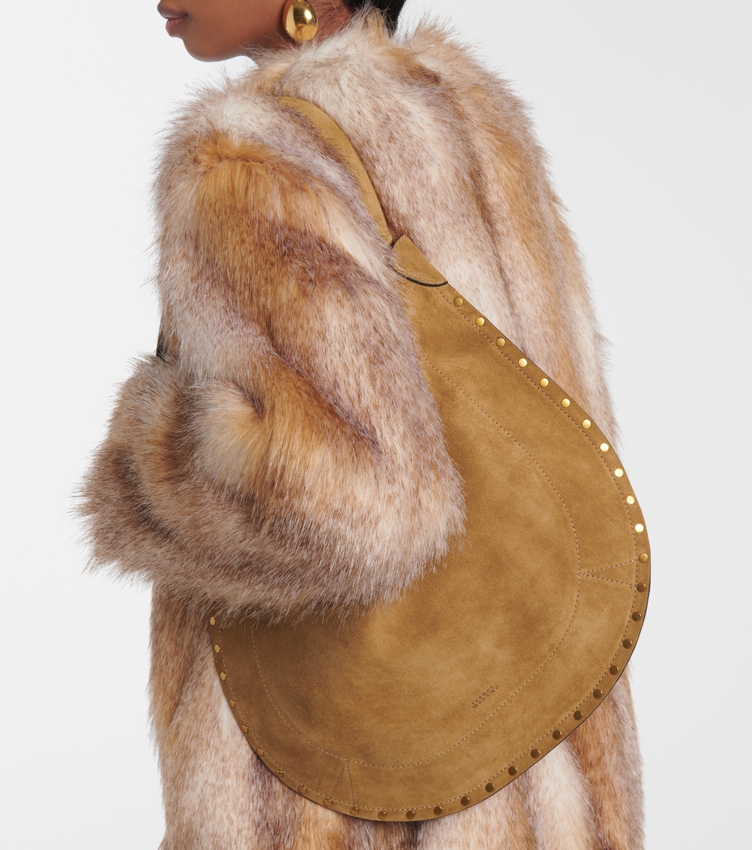 Borsa a spalla Oskan Large in suede | Isabel Marant