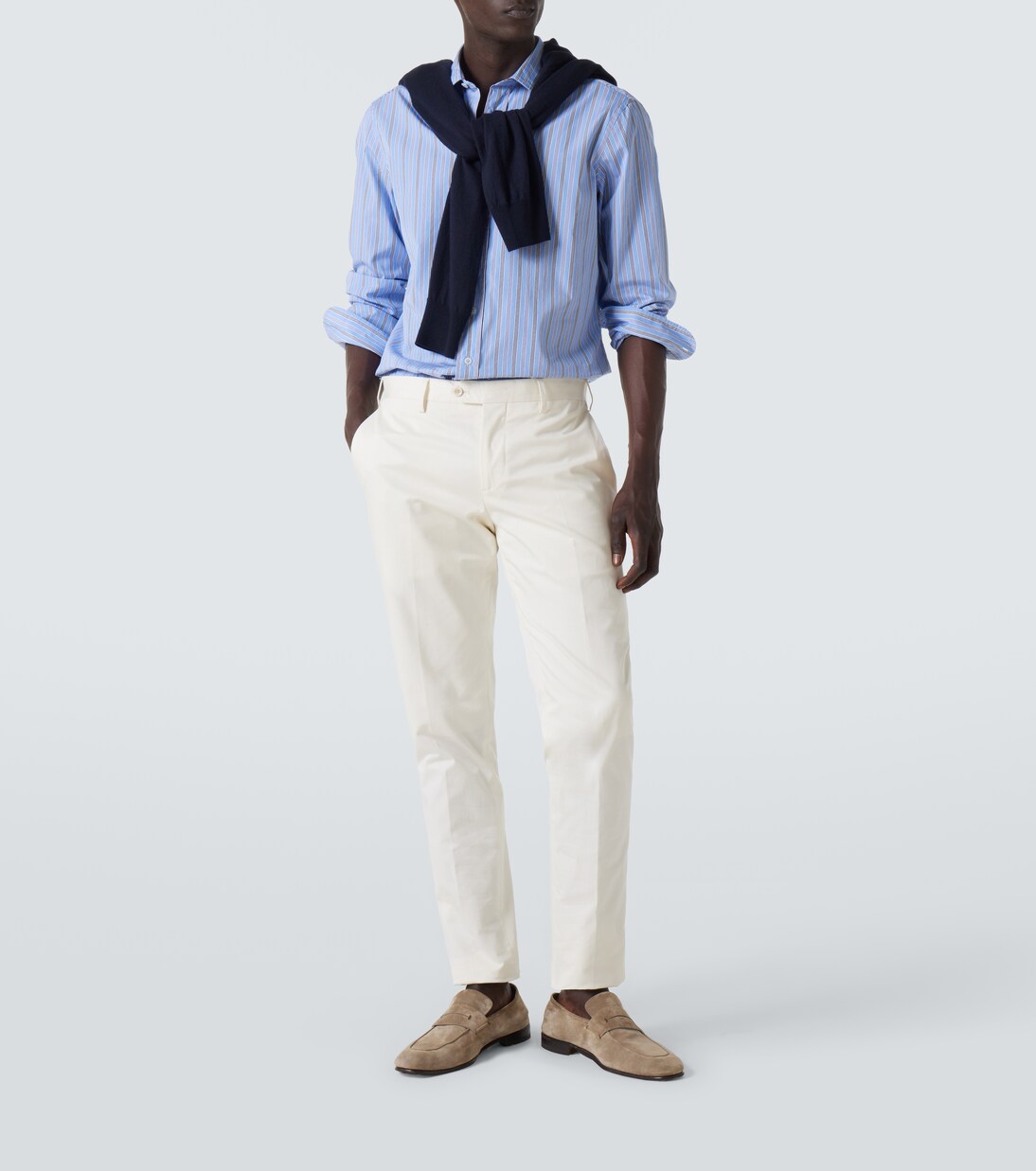 Camicia in popeline di cotone a righe | Lardini