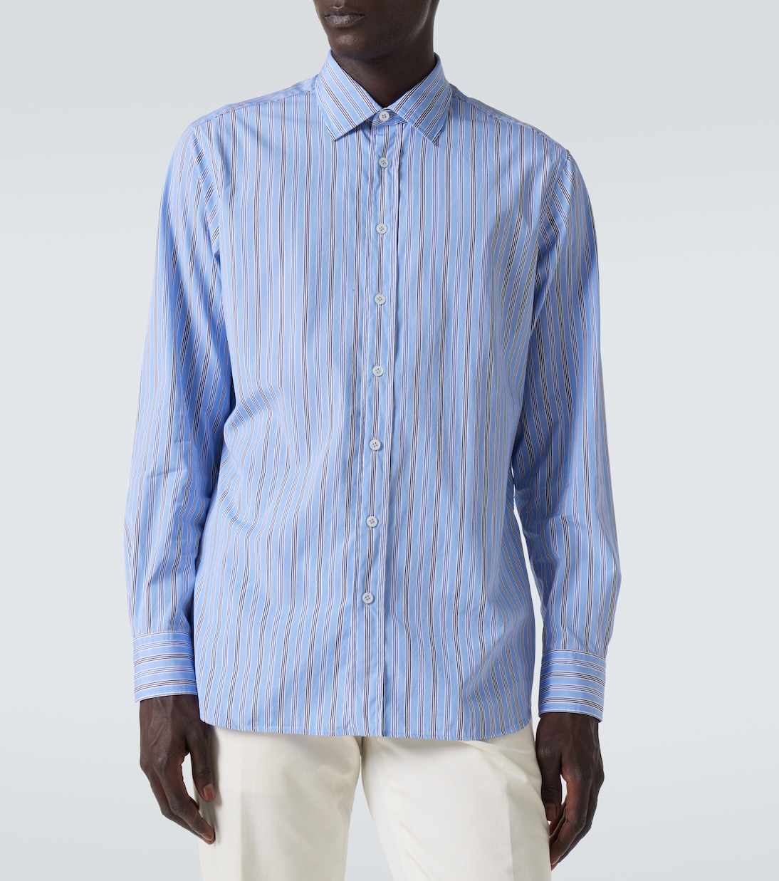 Camicia in popeline di cotone a righe | Lardini