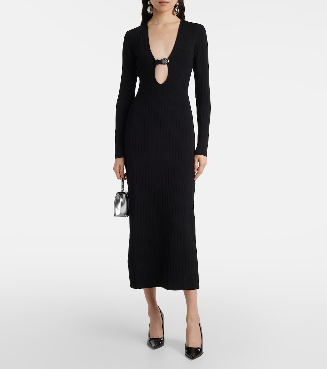 Abito midi Murphy in maglia a coste | Staud