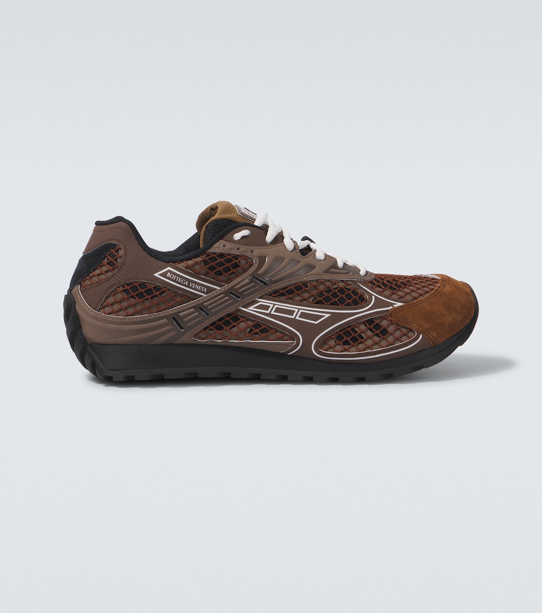 Orbit suede-trimmed sneakers | Bottega Veneta