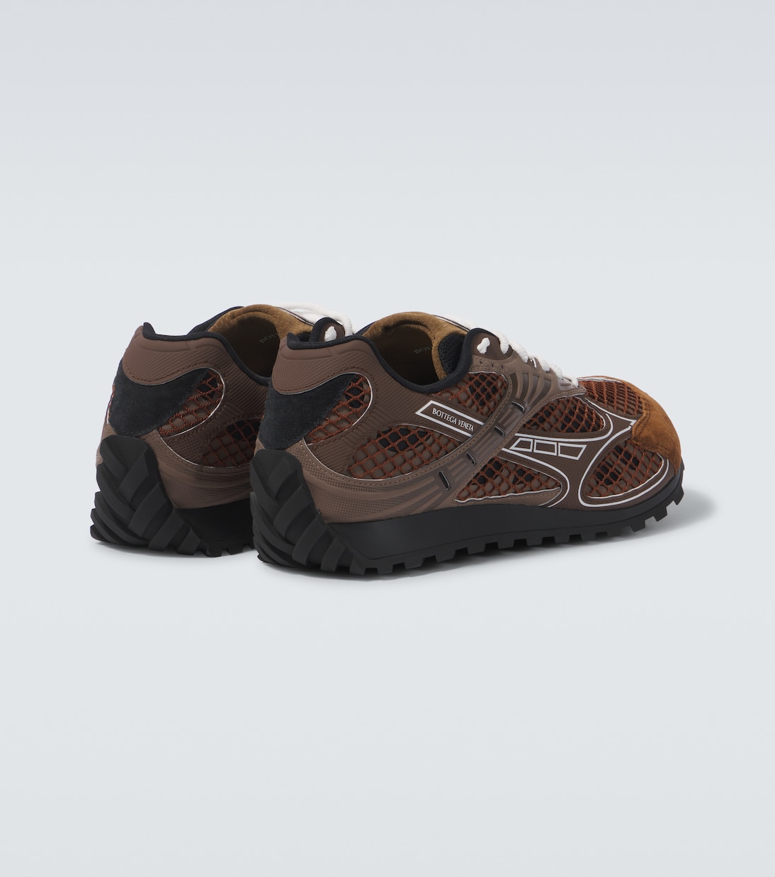 Orbit suede-trimmed sneakers | Bottega Veneta