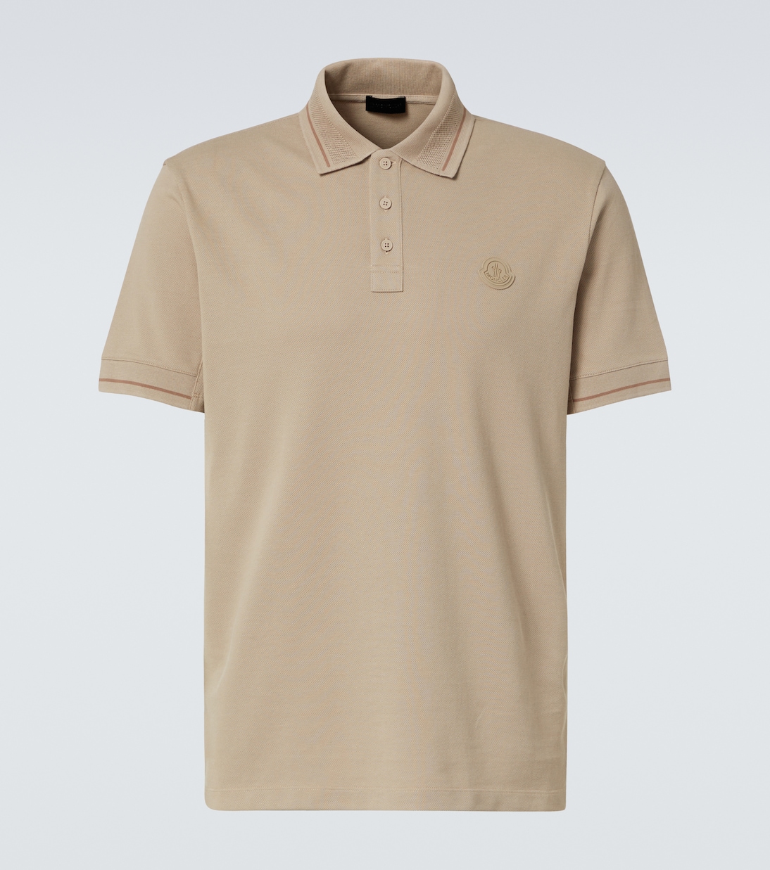 Moncler pique polo shirt 2025
