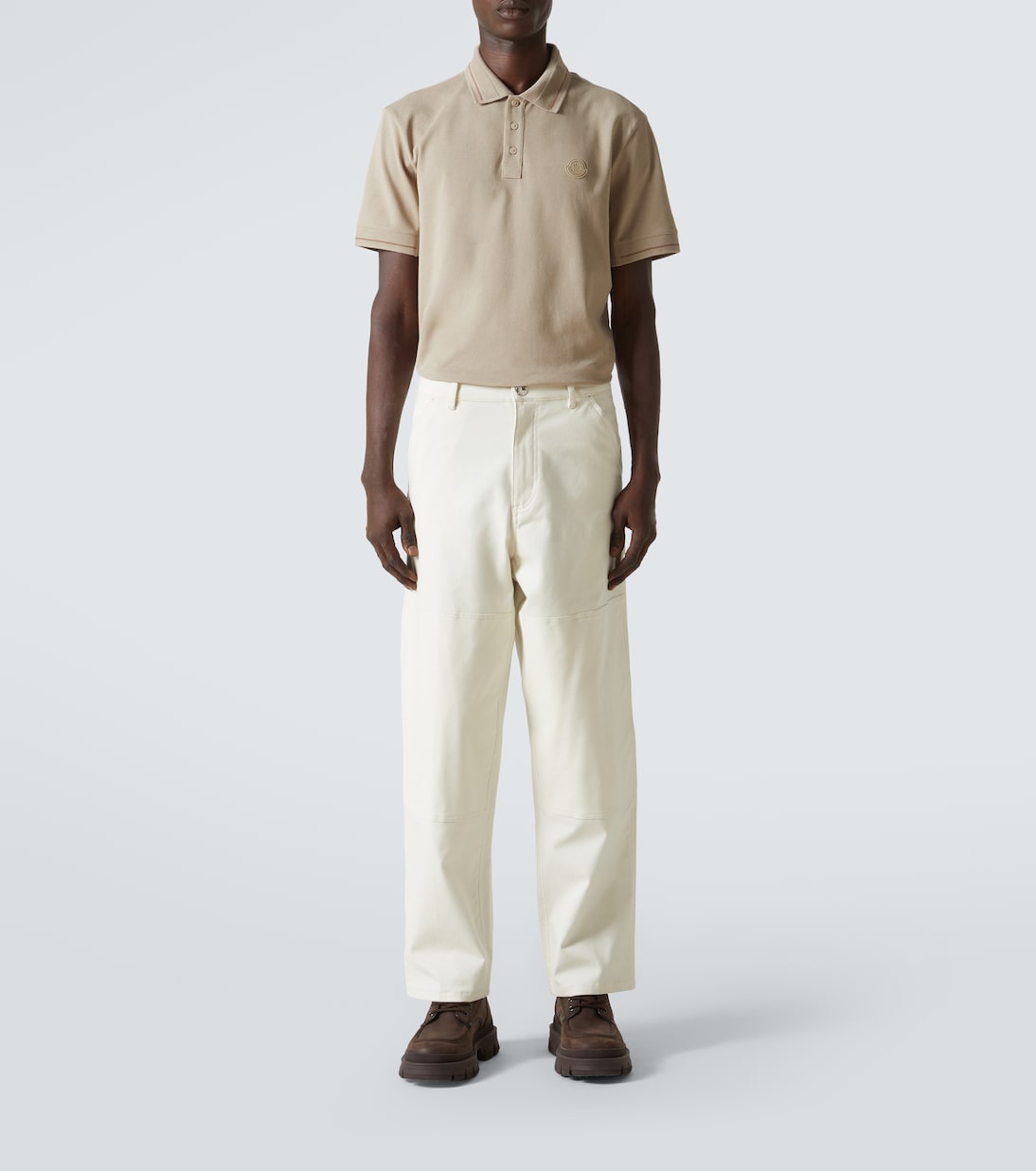 Polo en coton à logo | Moncler