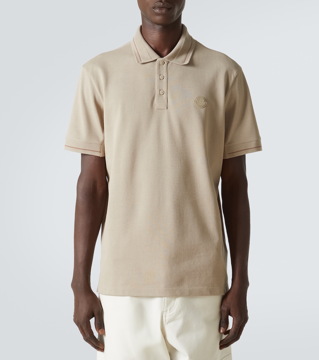 Polo en coton à logo | Moncler
