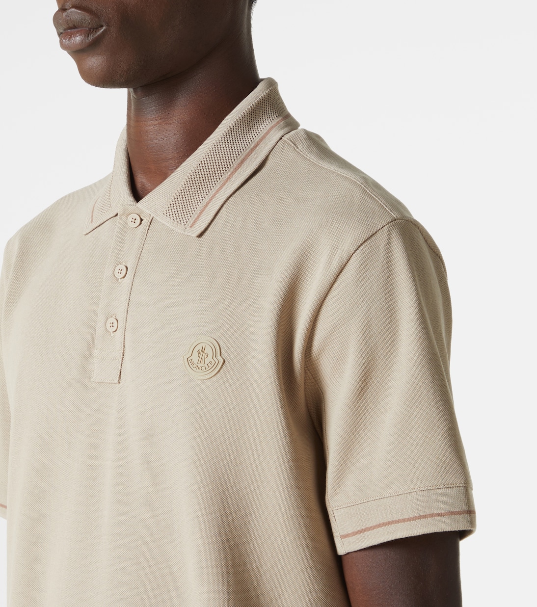 Polo en coton à logo | Moncler